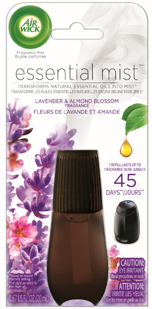 AIR WICK Essential Mist  Lavender  Almond Blossom Discontinued